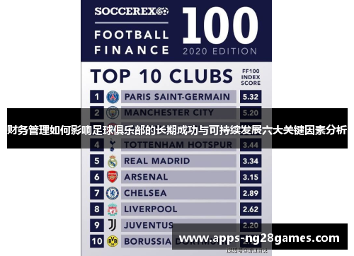财务管理如何影响足球俱乐部的长期成功与可持续发展六大关键因素分析